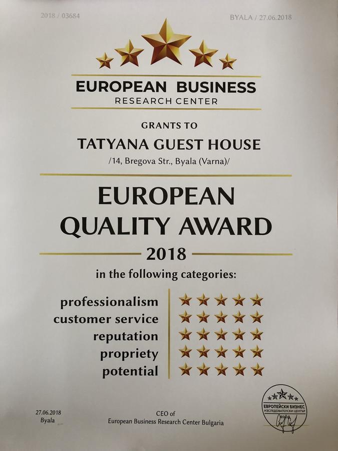 Tatyana Guest House Byala  Buitenkant foto
